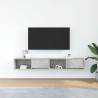 TV Cabinets 2 pcs Concrete Grey - Stylish Storage Solution