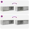 TV Cabinets 2 pcs Concrete Grey - Stylish Storage Solution