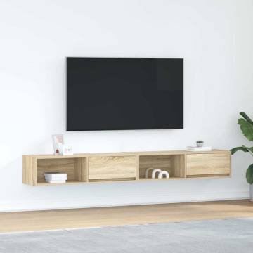 TV Cabinets 2 pcs Sonoma Oak | Stylish Storage Solutions