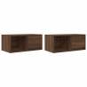 Stylish Brown Oak TV Cabinets - 2 pcs | HipoMarket