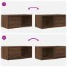 Stylish Brown Oak TV Cabinets - 2 pcs | HipoMarket