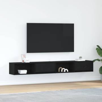 TV Cabinets 2 pcs Black Oak - Stylish & Functional Storage