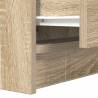 Stylish Sonoma Oak Bedside Cabinet with 2 Drawers - 38x34x80 cm