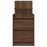 Stylish Brown Oak Bedside Cabinet - 2 Drawers | HipoMarket