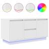 Stylish LED TV Cabinet in White - 100x41x50 cm | HipoMarket