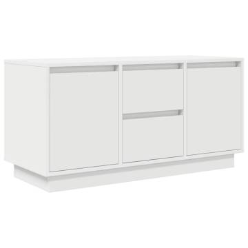 Stylish LED TV Cabinet in White - 100x41x50 cm | HipoMarket