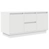 Stylish LED TV Cabinet in White - 100x41x50 cm | HipoMarket