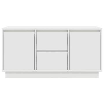 Stylish LED TV Cabinet in White - 100x41x50 cm | HipoMarket