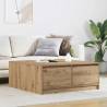  Coffee Table with Drawers Artisan Oak 100x100x40 cm Colour artisan oak Size 100 x 100 x 40 cm Quantity in Package 1 