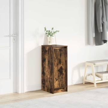 Shoe Cabinet Smoked Oak - Elegant Storage Solution | Hipomarket