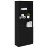 Highboard Black Oak 70x35x180 cm - Stylish Storage Solution