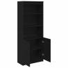 Highboard Black Oak 70x35x180 cm - Stylish Storage Solution