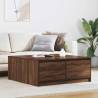  Coffee Table with Drawers Brown Oak 100x100x40 cm Colour brown oak Size 100 x 100 x 40 cm Quantity in Package 1 