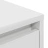 LED TV Cabinet in White - Stylish Storage 160.5x41x50 cm