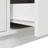 LED TV Cabinet in White - Stylish Storage 160.5x41x50 cm