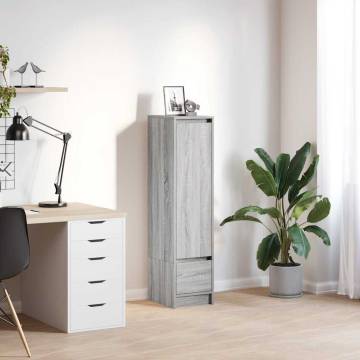 Highboard Grey Sonoma - Stylish Storage Solution | Hipomarket