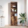 Highboard Smoked Oak - 50x35x180 cm Engineered Wood Storage