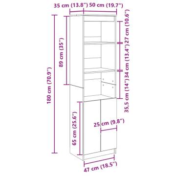 Highboard Artisan Oak - Stylish Storage Solution | Hipomarket