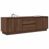 Stylish TV Cabinet with LED Lights - Brown Oak 160.5x41x50 cm