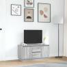 Stylish TV Cabinet with LED Lights - Grey Sonoma 100x41x50 cm