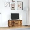 Stylish TV Cabinet with LED Lights - Old Wood 100x41x50 cm