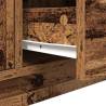 Stylish TV Cabinet with LED Lights - Old Wood 100x41x50 cm