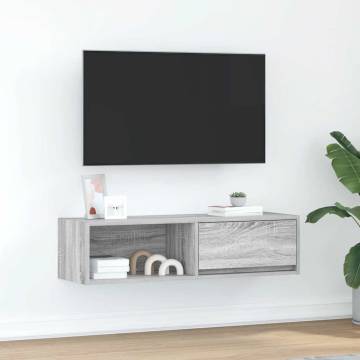 TV Cabinet Grey Sonoma 100x31x25.5 cm | HipoMarket