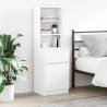  Bedside Cabinet White 39x35x125 cm Engineered Wood Colour white Quantity in Package 1 