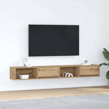 TV Cabinets 2 pcs Artisan Oak - Space Saving & Stylish Design