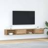  TV Cabinets 2 pcs Artisan Oak 100x31x25.5 cm Engineered Wood Colour artisan oak Quantity in Package 2 Width 100 cm 