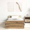 Artisan Oak Bed Frame 90x200 cm - Durable Engineered Wood