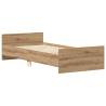 Artisan Oak Bed Frame 90x200 cm - Durable Engineered Wood