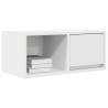 White TV Cabinets 2 pcs - Space-Saving Engineered Wood Solutions