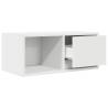 White TV Cabinets 2 pcs - Space-Saving Engineered Wood Solutions