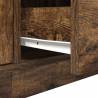 Stylish TV Cabinet with LED Lights - Smoked Oak | HipoMarket