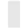 Elegant White Shoe Cabinet - 57x34x76 cm Engineered Wood