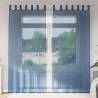 Voile Curtains with Rod Pockets 2 pcs Royal Blue - HipoMarket