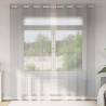 Voile Curtains with Grommets - Light Grey 140x245 cm (2 pcs)