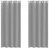 Voile Curtains with Grommets - Light Grey 140x245 cm (2 pcs)