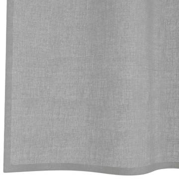 Voile Curtains with Grommets - Light Grey 140x245 cm (2 pcs)