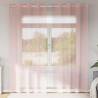 Pink Voile Curtains with Grommets - 140x225 cm (2 pcs)