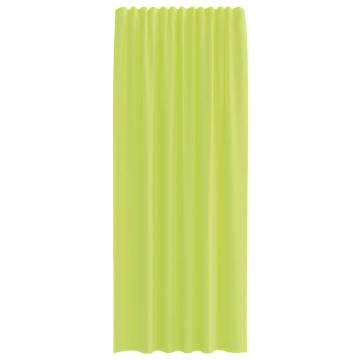 Voile Curtains with Tab Top - 2 pcs Apple Green | HipoMarket