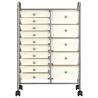 XXL 15-Drawer Mobile Storage Trolley | Organize with Style