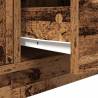 Stylish TV Cabinet with LED Lights in Old Wood | 193.5x41 cm