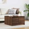  Coffee Table with Drawers Brown Oak 70.5x70x40 cm Colour brown oak Size 70.5 x 70 x 40 cm Quantity in Package 1 