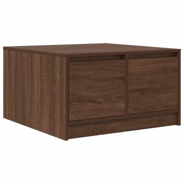 Coffee Table with Drawers - Brown Oak | HipoMarket UK