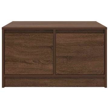 Coffee Table with Drawers - Brown Oak | HipoMarket UK