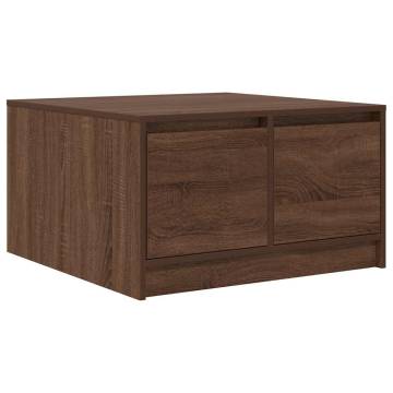 Coffee Table with Drawers - Brown Oak | HipoMarket UK