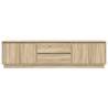 Stylish TV Cabinet with LED Lights - Sonoma Oak