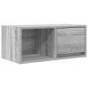 Stylish Grey Sonoma TV Cabinets - Space-Saving & Durable